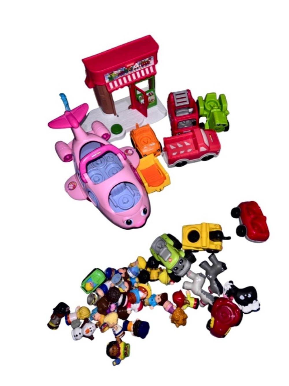 Fisher price little people vehicles plane characters building